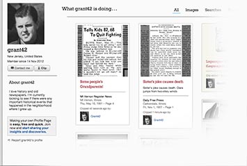 Profile page on The Leaf Chronicle Archive