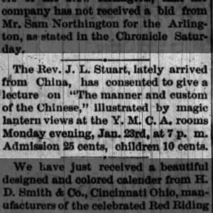 1888 Stuart from China