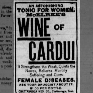 Wine of Cardui for Woman from The Stewart Breeze 1892 Dover