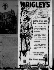 Wrigley's Gum Dover 1918