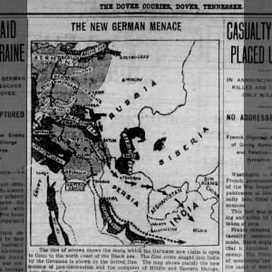 Dover 1918 Courier "The New German Menace"