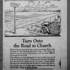 Church Clippings from 1920 Dover TN